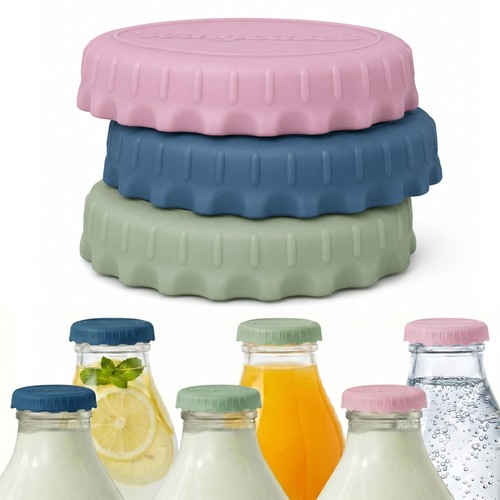 Milk bottle tops one - tops, [one