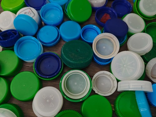 Plastic milk bottle - , tops