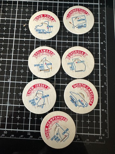 Vintage milk bottle caps lot - bottle, 7