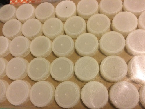 White plastic screw top - ,