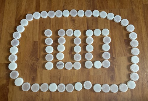 100 white milk bottle plastic - 100,